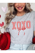 Red Plaid XOXO Valentine Graphic Tee