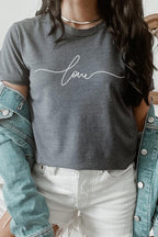 Love Script Valentine Graphic Tee