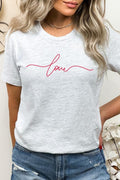 Love Script Valentine Graphic Tee
