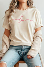 Love Script Valentine Graphic Tee