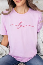 Love Script Valentine Graphic Tee