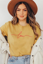 Love Script Valentine Graphic Tee