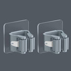 2/4PCS Home Storage Rack Bathroom Suction Hanging Pipe Traceless Hooks Wall Mounted Mop Organizer Holder Waterproof Broom Hanger Storage Rack Bathroom Suction Hanging Pipe Traceless Hooks Wall Mounted Mop Organizer Holder