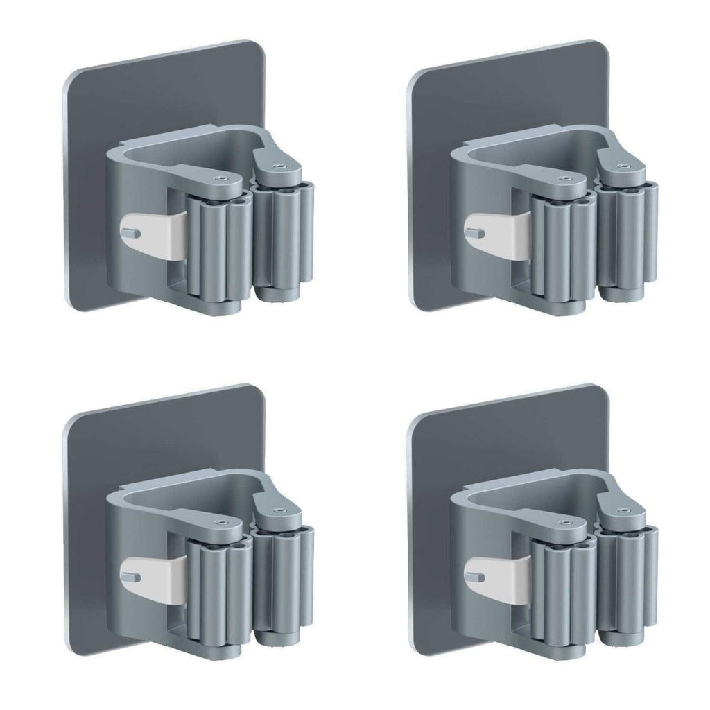 2/4PCS Home Storage Rack Bathroom Suction Hanging Pipe Traceless Hooks Wall Mounted Mop Organizer Holder Waterproof Broom Hanger Storage Rack Bathroom Suction Hanging Pipe Traceless Hooks Wall Mounted Mop Organizer Holder