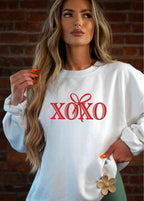 XOXO Bow Valentine Sweatshirt