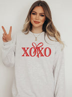 XOXO Bow Valentine Sweatshirt