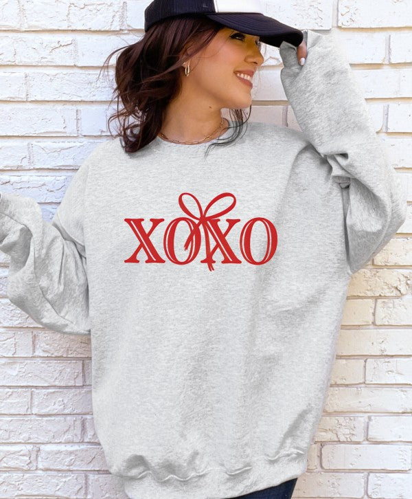 XOXO Bow Valentine Sweatshirt