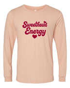Sweetheart Energy Valentine Long Slve Graphic Tee