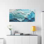 Ocean Waves Texture Matte Canvas Print