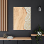 Coastal Beach Canvas Print – Sandy Shoreline Wall Art