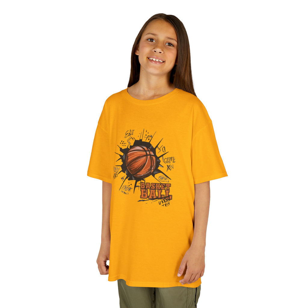 Kids Basketball Tee — Slam Dunk Graphic Shirt