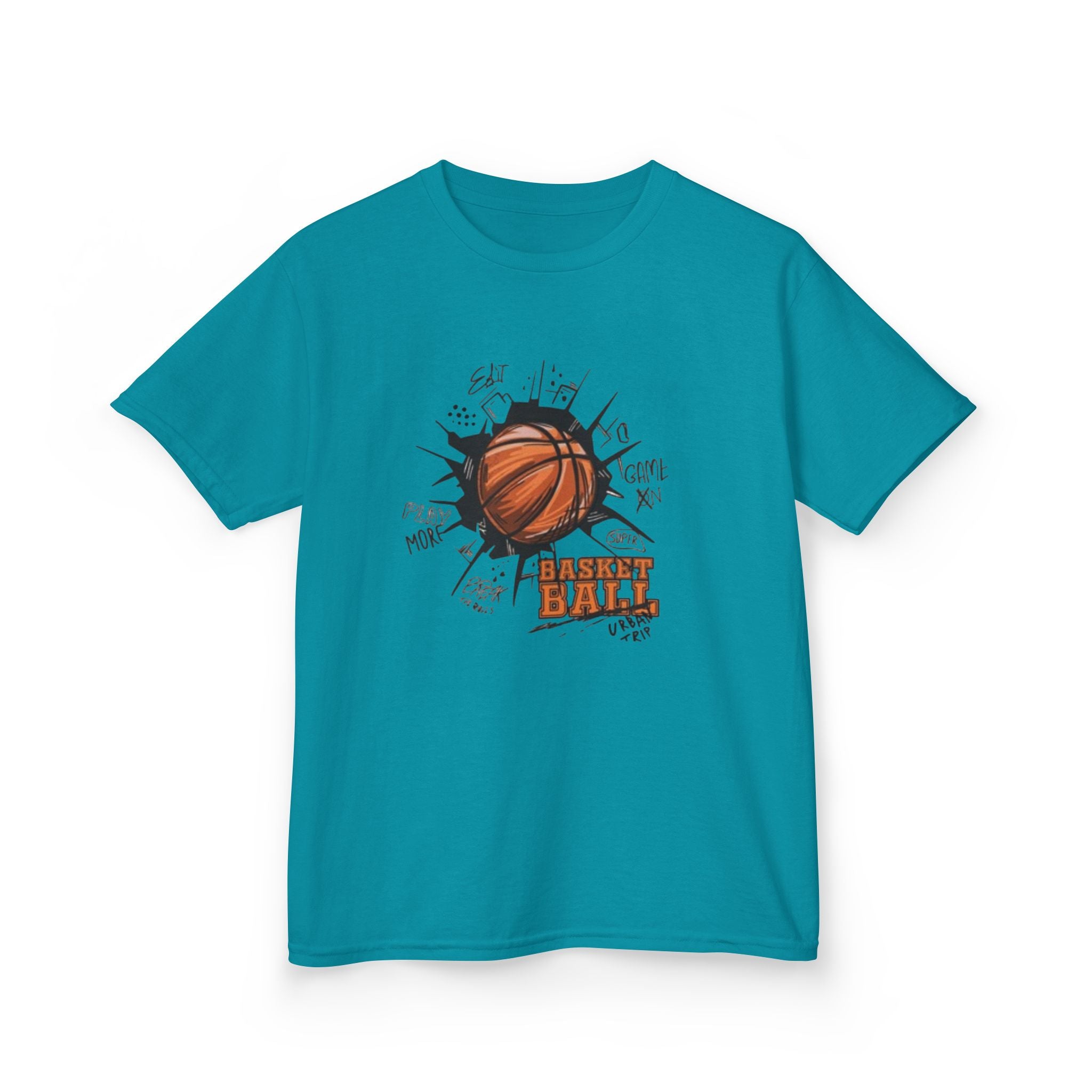 Kids Basketball Tee — Slam Dunk Graphic Shirt