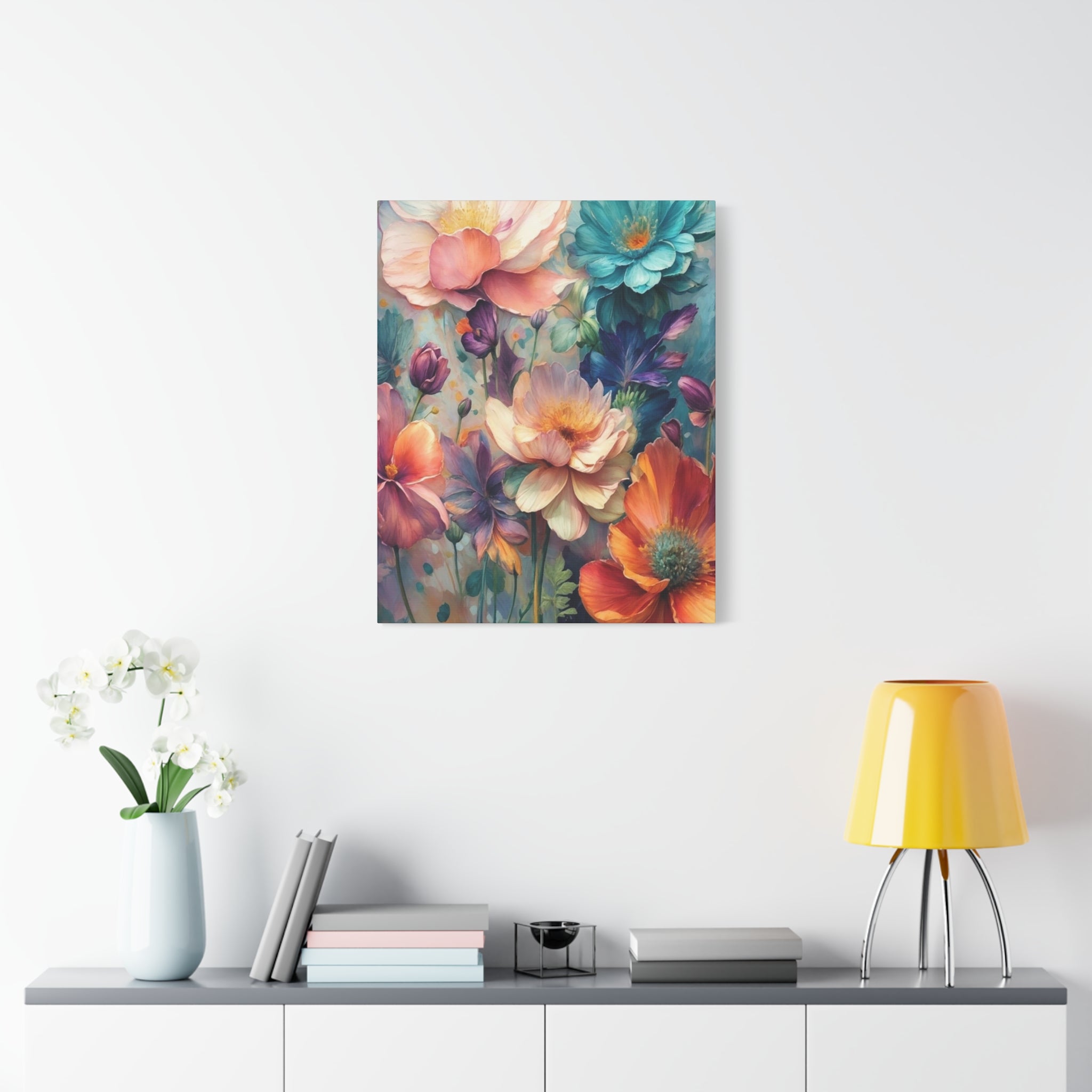 Floral Dreamscape Matte Canvas Print — Stretched 1.25"