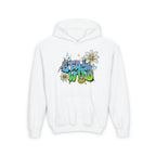 Youth Hoodie — "Stay Wild" Graffiti Daisy Streetwear