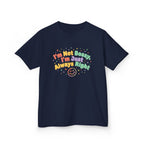 Kids Tee - "I'm Not Bossy I'm Just Always Right" Colorful Smile Graphic