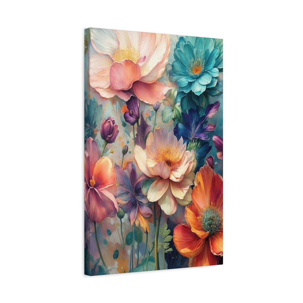 Floral Dreamscape Matte Canvas Print — Stretched 1.25"