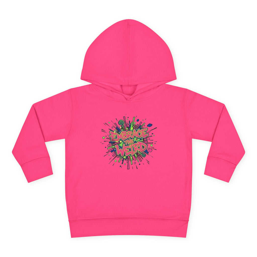 Toddler Hoodie — 'Dance Like a Weird' Colorful Graffiti Pullover