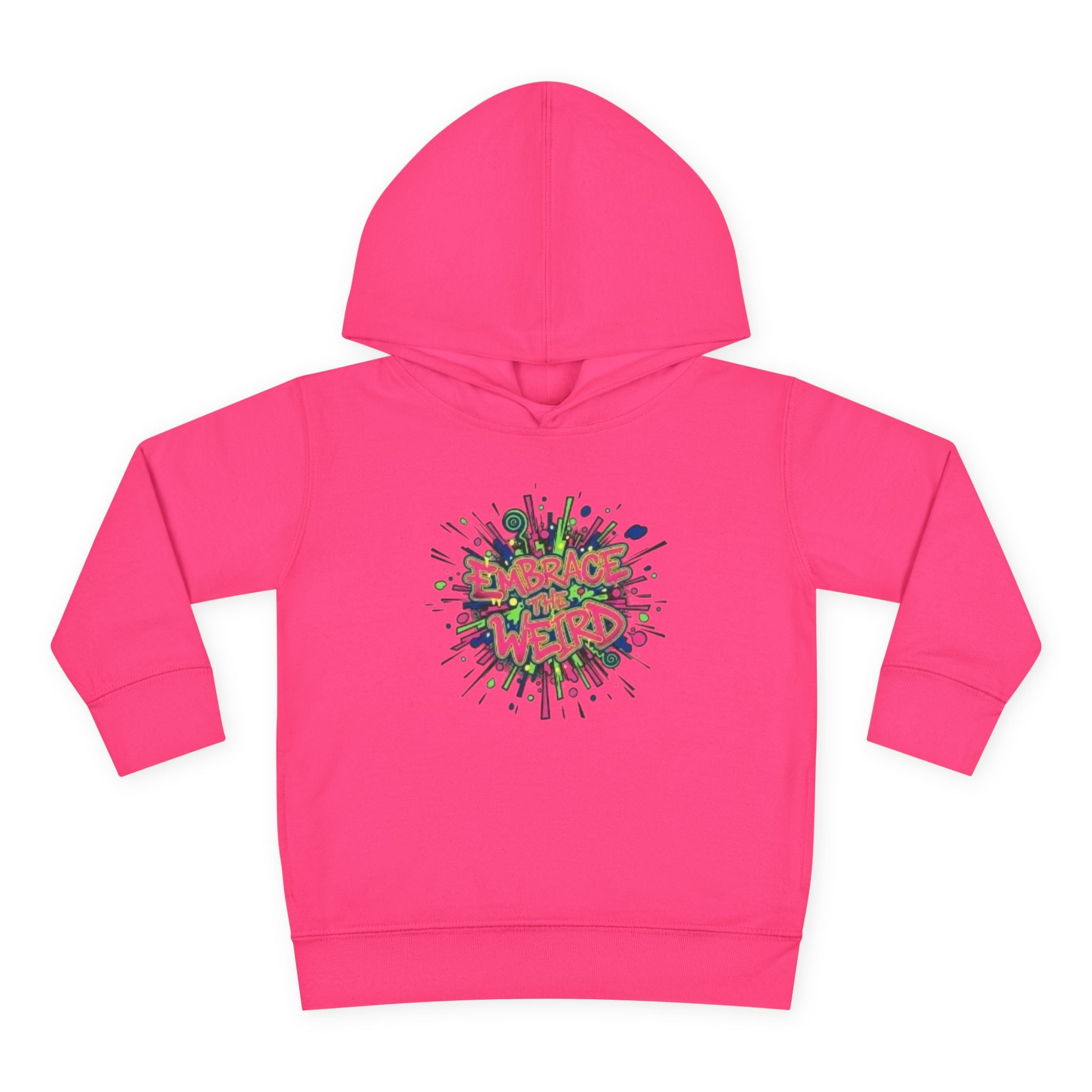 Toddler Hoodie — 'Dance Like a Weird' Colorful Graffiti Pullover