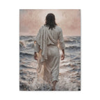 Jesus Walking on Water Matte Canvas Print