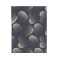 Velveteen Plush Blanket — Cozy Shadow Heart Pattern Throw