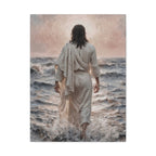 Jesus Walking on Water Matte Canvas Print