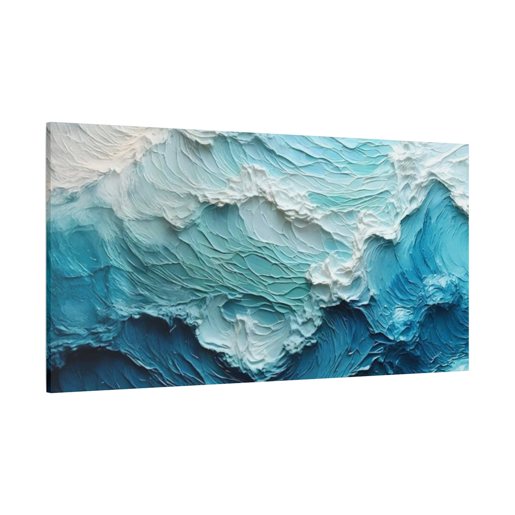 Ocean Waves Texture Matte Canvas Print