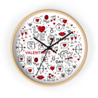 Valentine's Day Wall Clock — Love Icons Decorative Clock