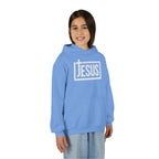 Youth Jesus Hoodie — Christian Faith Pullover with Cross Logo