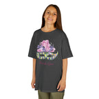Kids T-Shirt — Watercolor Mardi Gras Mask Design
