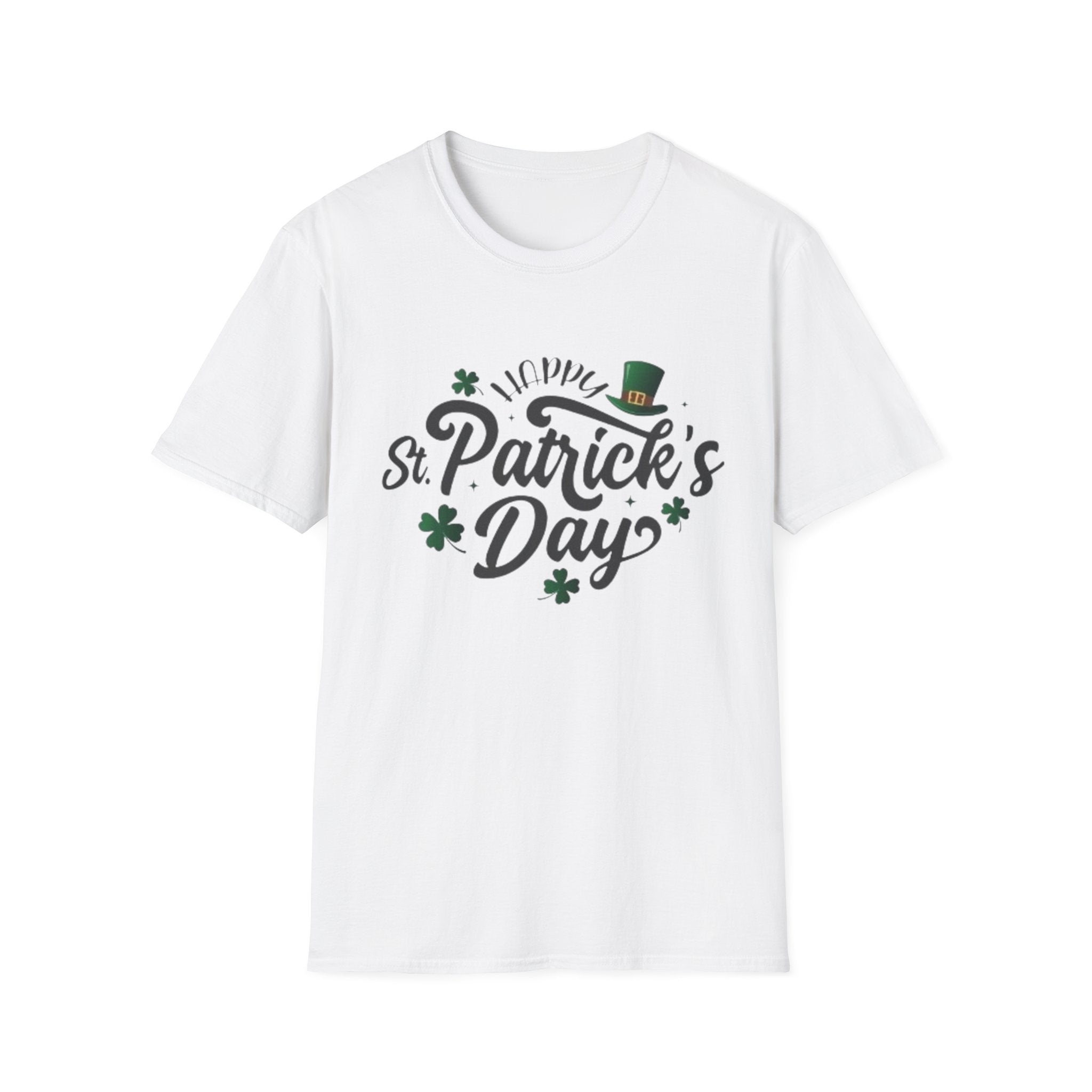 St. Patrick's Day T-Shirt – Lucky Shamrock & Leprechaun Hat Tee