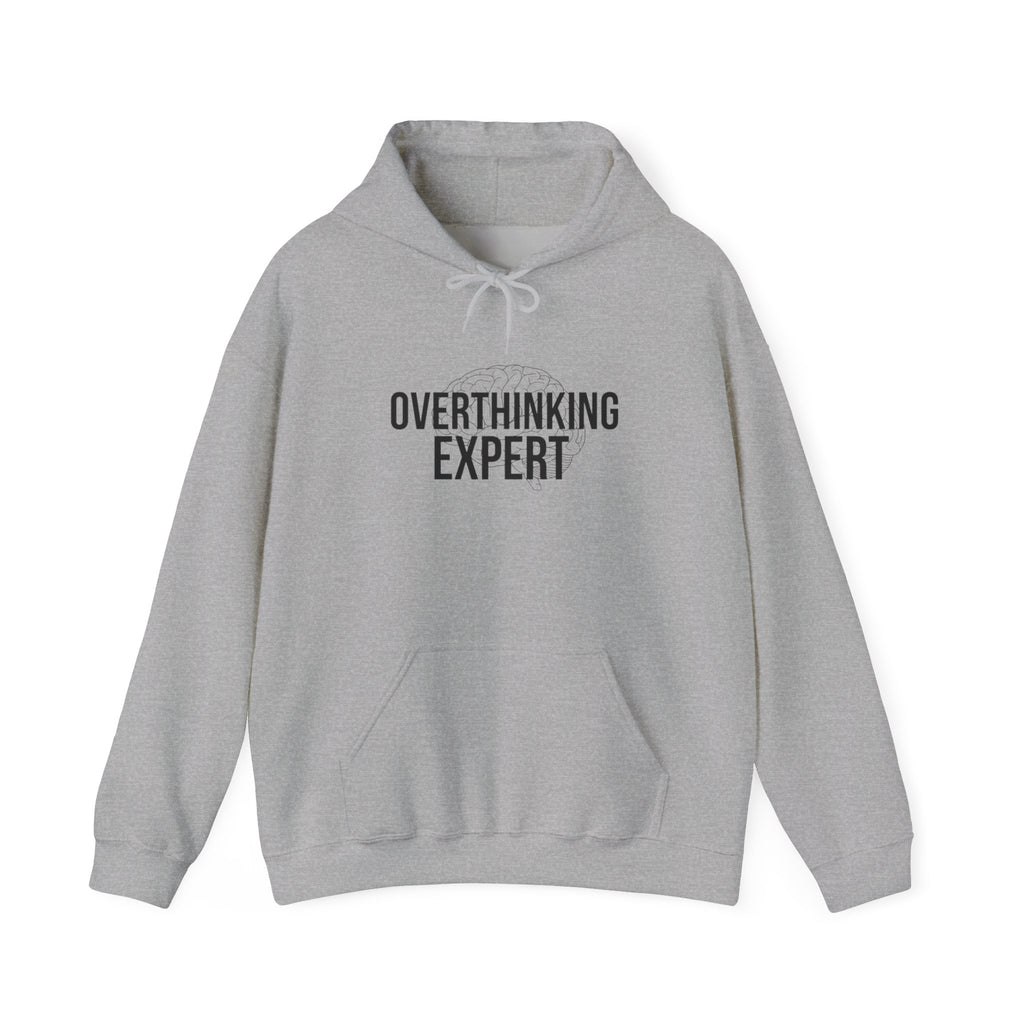 Overthinking Expert Hoodie | sarcastic sweatshirt, self-deprecating quote