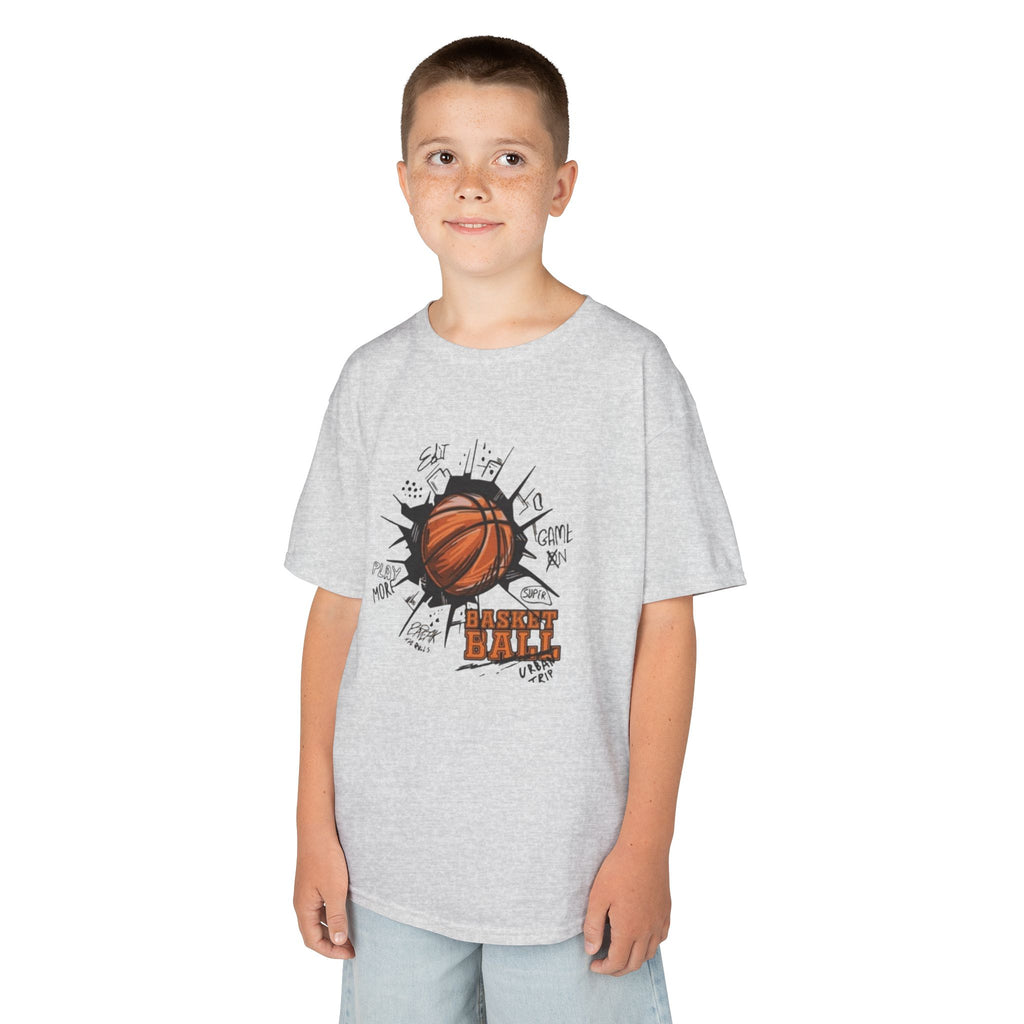 Kids Basketball Tee — Slam Dunk Graphic Shirt