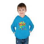 Toddler Hoodie — "I Have No Idea What This Is" Colorful Toy Graphic