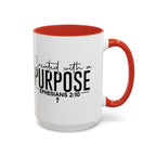 Created with a Purpose Ceramic Mug — Inspirational Ephesians 2:10 Coffee Cup