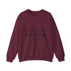Spirit Lead Me Crewneck Sweatshirt — Minimal Sunrise Mountain Christian Prayer Pullover