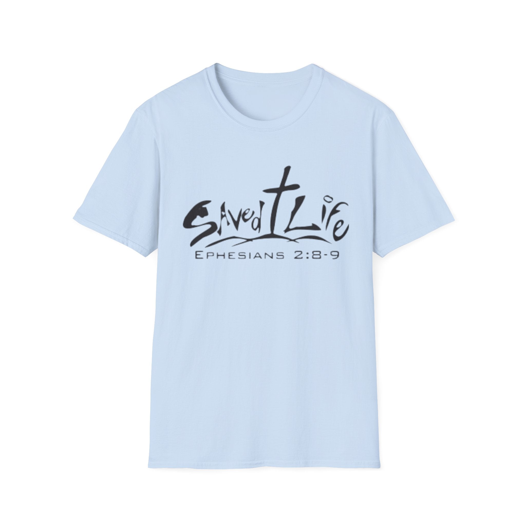 Saved & Live T-Shirt — Ephesians 2:8-9 Christian Faith Tee