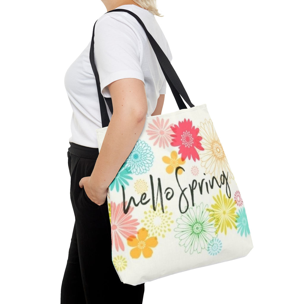 Hello Spring Floral Tote