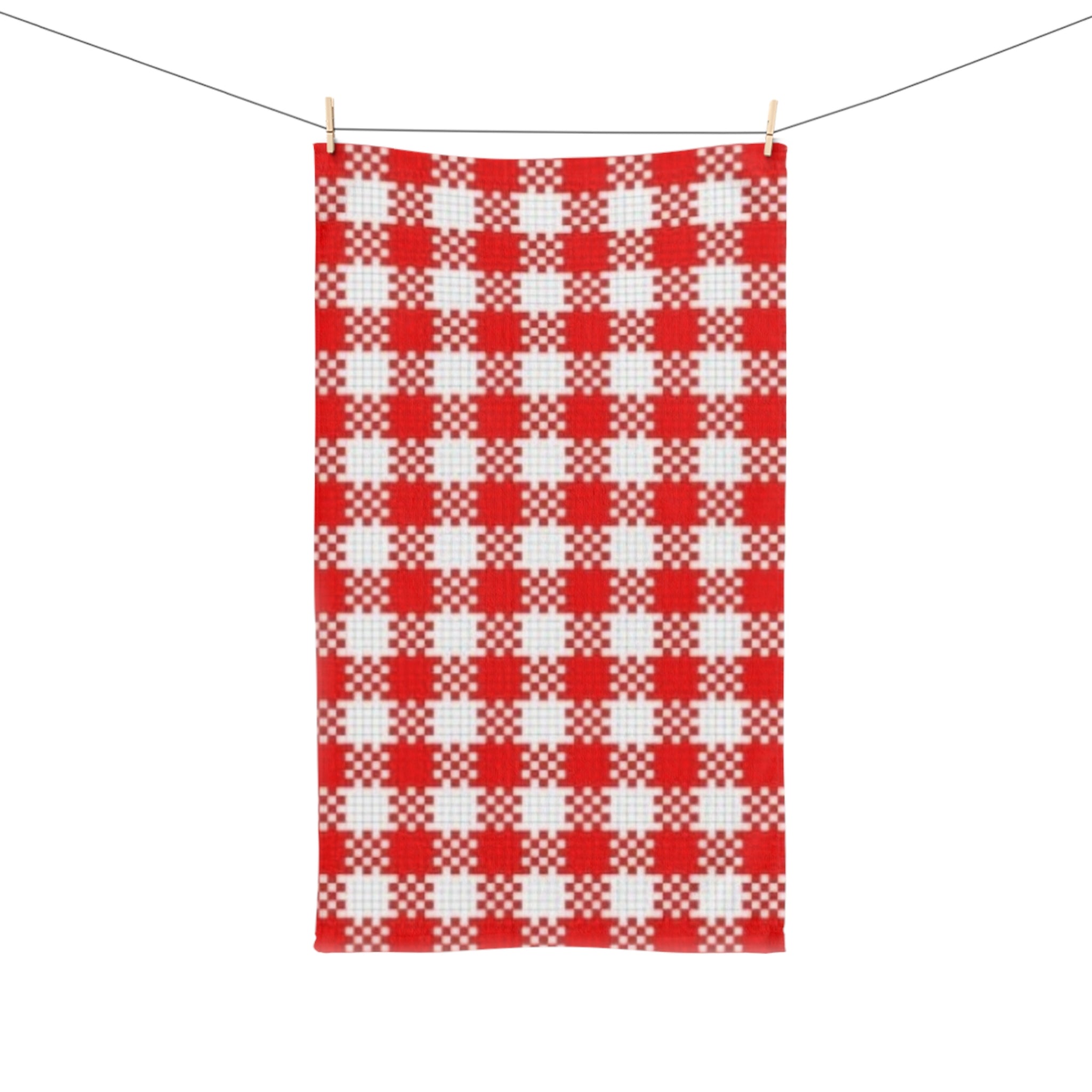 Red Buffalo Check Hand Towel — Farmhouse Kitchen Plaid
