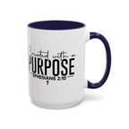 Created with a Purpose Ceramic Mug — Inspirational Ephesians 2:10 Coffee Cup