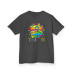 Kids T-Shirt — "I Have No Idea What This Is" Colorful Retro Toy Graphic