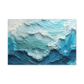Ocean Waves Texture Matte Canvas Print