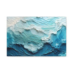 Ocean Waves Texture Matte Canvas Print