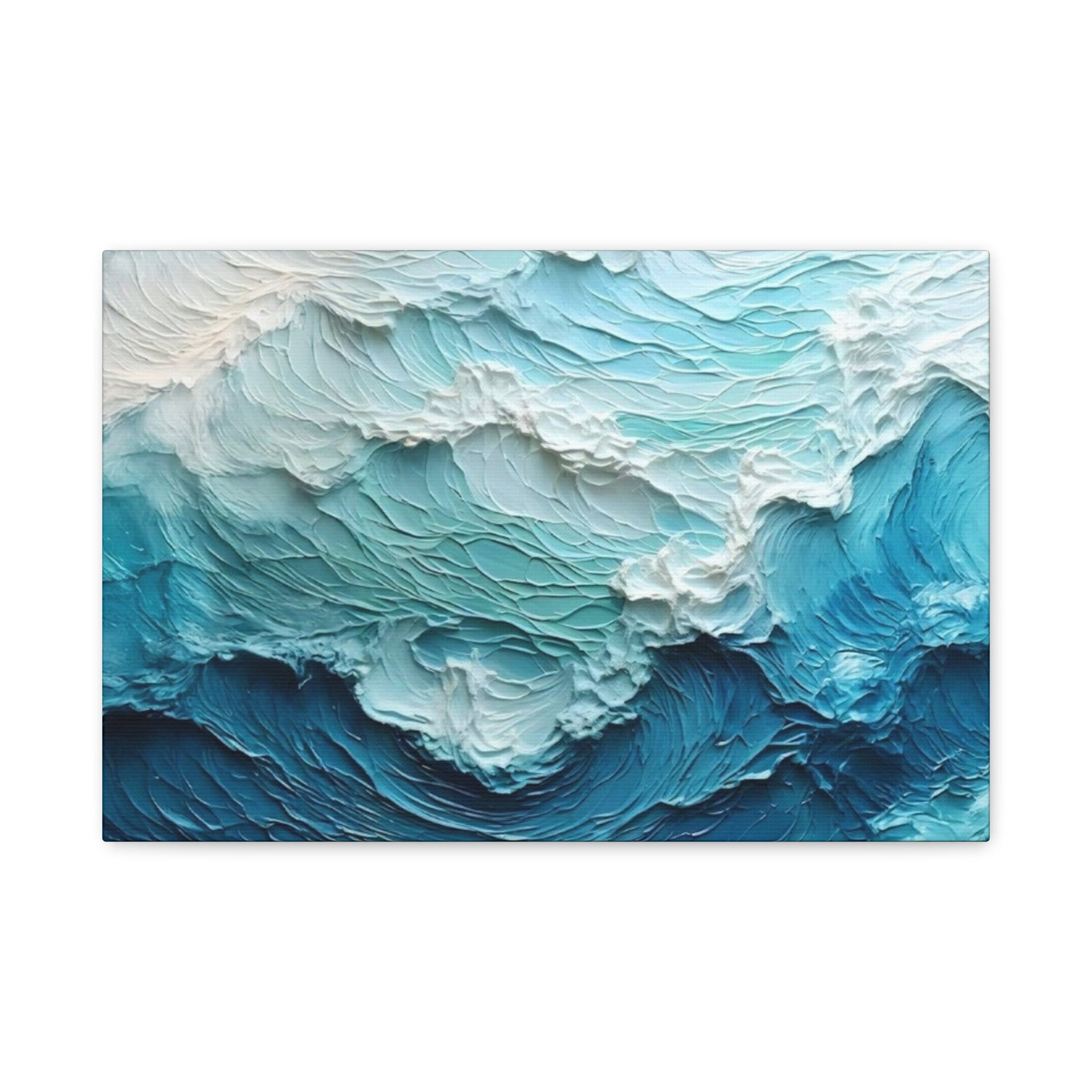 Ocean Waves Texture Matte Canvas Print