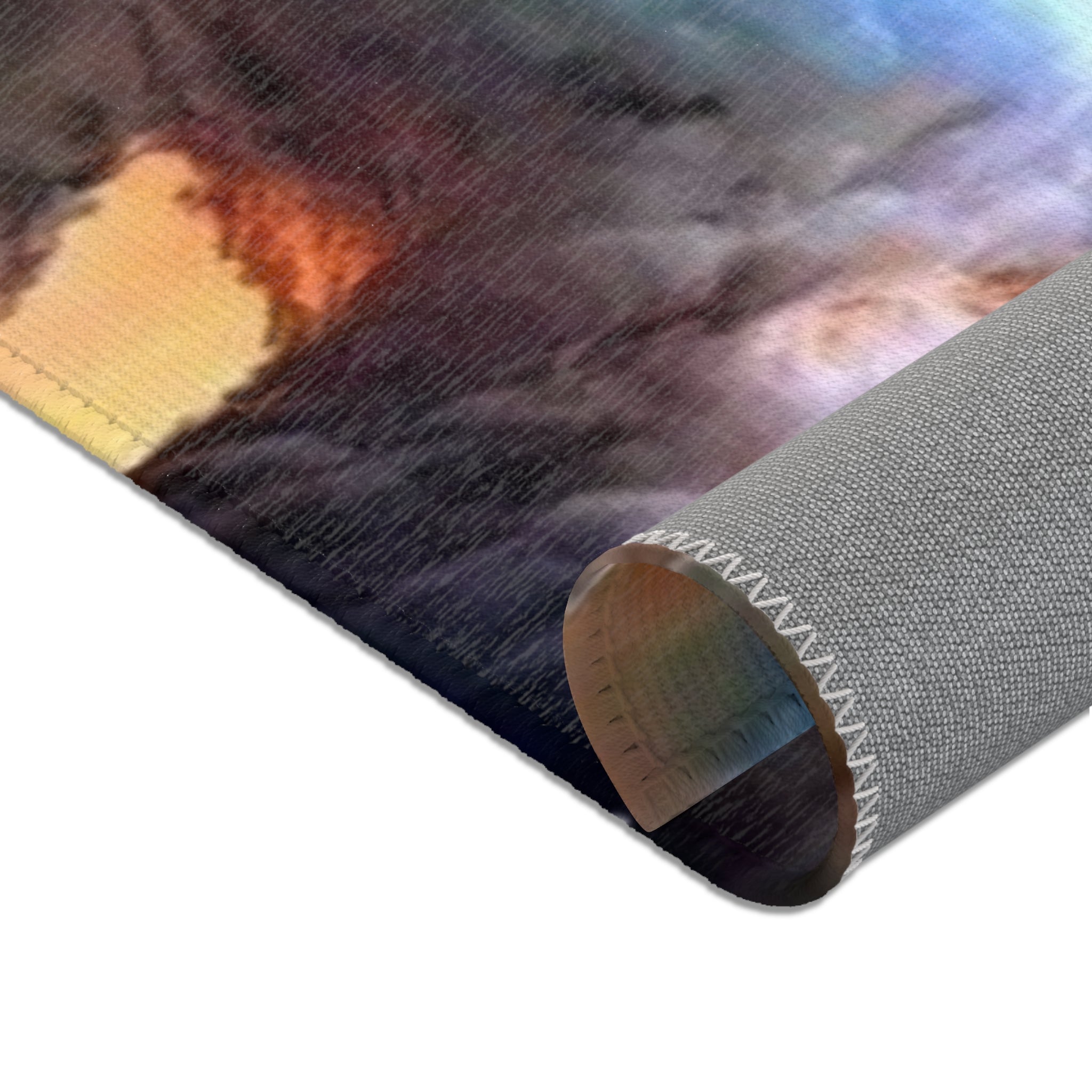 Cosmic Nebula Area Rug — Galactic Cloudscape Floor Accent