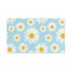 Daisy Print Hand Towel — Blue Floral Kitchen & Bath Accent
