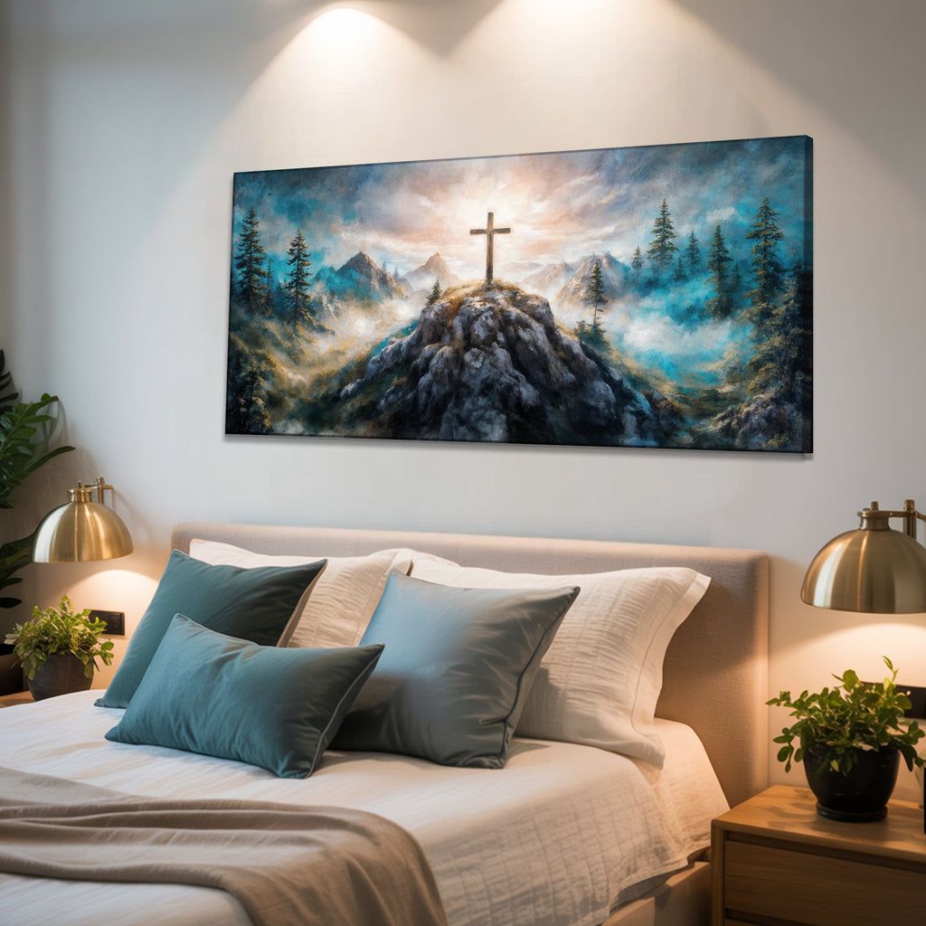 Cross On A Hill Faith Wall Art III