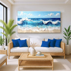 Serene Ocean Wave Coastal Wall Art II