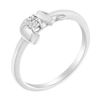 10K White Gold Diamond Promise Ring (1/10 Cttw, H-I Color, SI2-I1 Clarity)-2