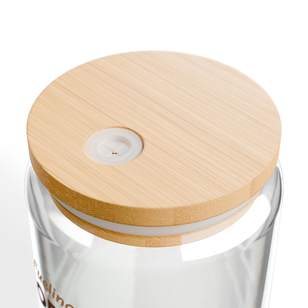 Sipper Glass — "Fueling My Morning" Coffee Tumbler, 16oz