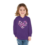 Toddler Heart Doodle Hoodie – Pink Love Icons Pullover